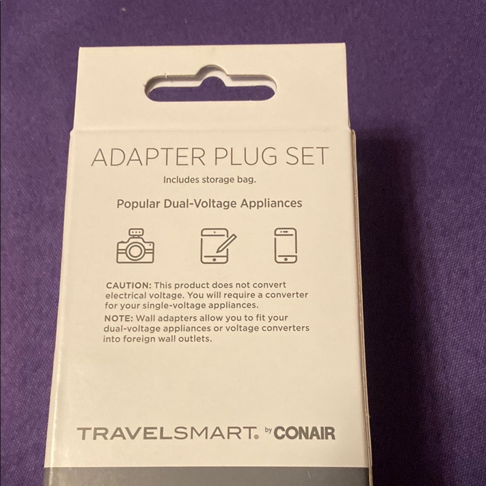TravelSmart Adapter Plug Set - White - Picture 3 of 3